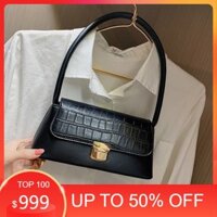 [Mã TIEM0350 -3K ĐH 50K] Túi Xách Kẹp Nách Giả Da Khuy Cài - TN20