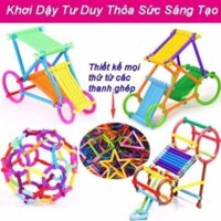 [Mã TOYJAN hoàn 20K xu đơn 50K] Bộ Đồ Chơi Xếp Hình Lắp Ráp Que Sáng Tạo Cho Bé