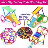 [Mã TOYJAN hoàn 20K xu đơn 50K] Bộ Đồ Chơi Xếp Hình Lắp Ráp Que Sáng Tạo Cho Bé