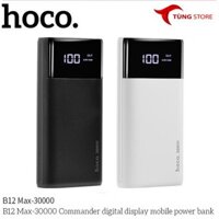 [Mã TUNGHOCO giảm 10k] Pin Sạc Dự Phòng Hoco B12 Max 30000mAh Max 5A 3 Cổng Input, 4 Cổng Output - Hàng chính hãng