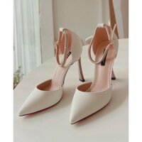 Mã V1 giày cao gót nữ mũi nhọn gót kim loại cao 9p sang chảnh