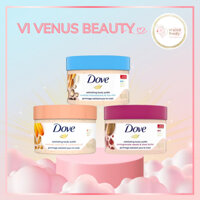 [Mã VIVE11T6_Giảm 11% đến 30k] Tẩy Tế Bào Chết DOVE Body Lavender, Lựu Đỏ, Macca 298g Bản Mỹ
