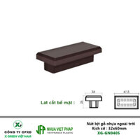 Mã : XG-GN0405   Nút bịt gỗ nhựa ngoài trời 32x60mm