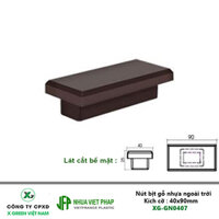Mã : XG-GN0407   Nút bịt gỗ nhựa ngoài trời 40x90mm