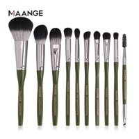 MAANGE Bộ 10 Cọ Trang Điểm Chuyên Nghiệp Dụng Cụ Trang Điểm Mặt Phấn Nền Trang Điểm Mắt Làm Đẹp Bộ 5867