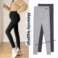 Mặc bà bầu Quần legging mùa xuân Cotton nguyên chất Quần nâng bụng cho bà bầu Ôm hơn Nhìn phù hợp với bà bầu Chân Quần có thể điều chỉnh Vòng bụng Quần bà bầu eo cao B