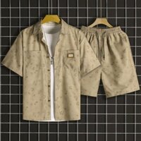 Mặc Bên Ngoài Áo Sơ Mi Hoa Nam Đảo Hải Nam Phù Hợp Với Sanya Thái Lan Du Lịch Đi Biển Quần Short Nam Cặp Đôi Đi Biển Phù Hợp Với