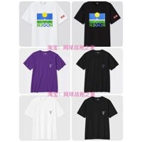Mặc đường phố Áo Tennis Federer Áo thun ngắn tay Cotton nguyên chất Quần áo nam / Quần áo nữ 0329