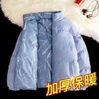 Mặc hai mặt Nam Áo khoác độn dày 2024 Nam Nữ Cặp đôi Phong cách mới Áo khoác đệm HY