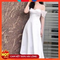[Mặc Là Xinh]  Đầm dự tiệc trắng siêu dáng xòe siêu xinh
