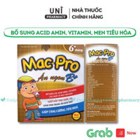 Mac pro B+ Siro ăn ngon cho Bé bổ sung Acid amin các Vitamin hàng Chính Hãng ( Hộp 20 ống )