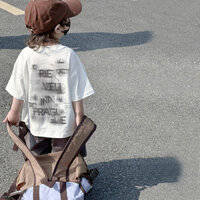 Mặc Trẻ Em Đẹp Trai Bé Trai Cotton Nguyên Chất Tay Ngắn Rời Áo Thun Phong Cách Hợp Thời Trang Han Fanbao Trung Nhỏ Trẻ Em Nửa Tay 3.12