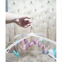 Mắc trùm kẹp phơi quần áo khăn mặt tất em bé đa năng GDTH