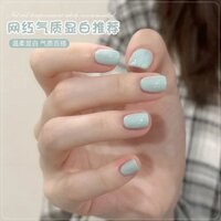 Macaron baby Blue Phong Cách Mới Sơn Móng Tay Keo Mùa Hè Dopamine Làm Trắng Da Phổ Biến Cửa Hàng Làm Móng Tay Chuyên Dụng