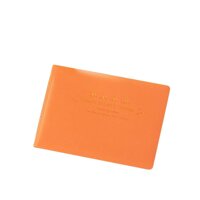 Macaron Color Business Card Holder PU Social Security Card Sleeves - Orange