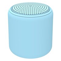 Macaron Mini Portable Bluetooth Speaker with Hanging Rope Wireless Small Speaker TWS Stereo 3H Playtime for Beach Home Party Travel - Blue