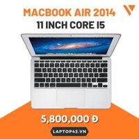 Macbook Air 2014 / 11 inch Core i5 / Ram 4G SSD 128G Full AC