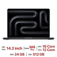 MacBook Pro 14 inch M4 Pro (24GB RAM| 16 core GPU| 12 core CPU| 512GB SSD) - Cũ đẹp