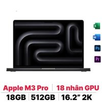 MacBook Pro 16 inch M3 Pro 2023 (12 CPU - 18 GPU 18GB 512GB) - Cũ Đẹp