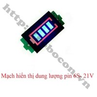 Mạch Báo Dung Lượng Pin 6S 21V