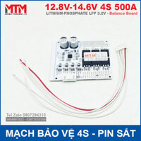 Mạch bảo vệ pin 4S 500A 12.8V pin sắt 3.2V cân bằng chịu tải cao – tụ điện