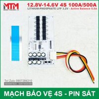 Mạch bảo vệ pin 4S 500A 12.8V pin sắt 3.2V cân bằng chủ động 5.5A chịu tải cao