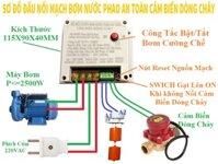 Mạch Bơm Nước Tích Hợp Cảm Biến Dòng Chảy Điện 5VDC Lên Phao (Giá Mình Mạch )