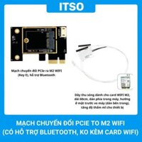 Mạch Chuyển Đổi PCIe Sang M2 WiFi (Adapter M2 Key E) – (Có Hỗ Trợ Bluetooth)