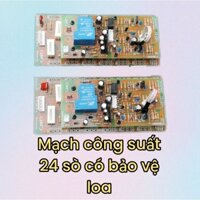 Mạch công suất âm thanh 24 sò có bảo vệ loa