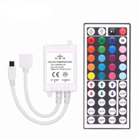 Mạch Điều Khiển LED 5050  3528 RGB 12V Kèm Remote 44 Phím - Mạch 1 đầu