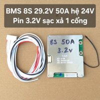 Mạch điều khiển sạc ắc quy 24V 8S 3.2V 50A 29.2V cùng một cổng