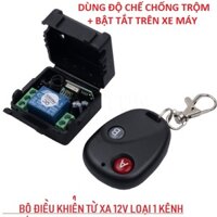 MẠCH ĐIỀU KHIỂN TỪ XA 12V CHO XE MÁY Ô TÔ  MẠCH ĐIỀU KHIỂN TỪ XA ĐỘ XE MÁY 12V 1 KÊNH  ĐỒ CHƠI XE MÁY  PHỤ KIỆN XE MÁY