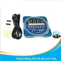 Mạch Đồng Hồ Số 60 Led Viền 89S52 DS1302