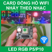 Mạch Đồng Hồ WiFi Nháy Theo Nhạc Cho Led Ma Trận P5/P10 Full Color