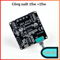 Mạch khuếch đại âm thanh bluetooth XY-C15H 2x15W Class D, triết áp vô cực 360 độ từ Loa VN