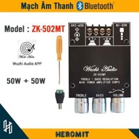 Mạch khuếch đại âm thanh Bluetooth Wuzhi ZK-502MT 2 kênh 50W