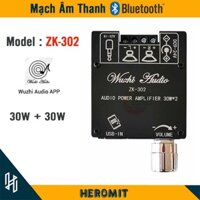 Mạch khuếch đại âm thanh Bluetooth Wuzhi ZK-302 30Wx2