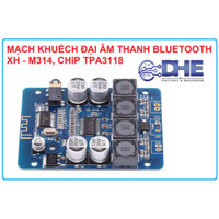MẠCH KHUẾCH ĐẠI ÂM THANH BLUETOOTH XH - M314,  TPA3118, ĐẦU RA 2 KÊNH 2 x 30W