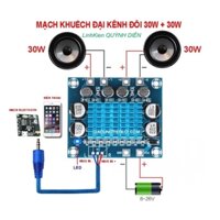 Mạch khuếch đại công suất âm thanh kỹ thuật số TPA3110 XH-A232 30W+30W kênh 2.0 DC 8-26V