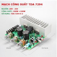 Mạch khuếch đại công suất TDA 7294 100W x 2 - Điều chỉnh Volume, Treble, Bass