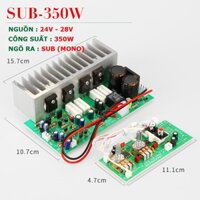 Mạch khuyếch đại công suất SUB 350W - Dùng 4 sò đại C4278 - Dùng độ loa kéo, loa sub, karaoke .v.v...