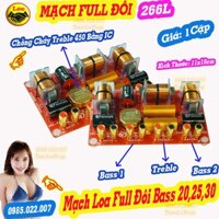 MẠCH LOA FULL ĐÔI BASS 25,20,30 - MẠCH PHÂN TẦN 2 BASS 1 TREBLE SH 266L  - GIÁ 2 MẠCH - MẠCH LOA BASS ĐÔI BASS 25