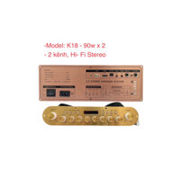 Mạch loa K18 stereo vàng hồng