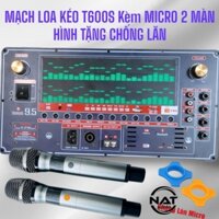 Mạch loa kéo công suất lớn T600S kèm micro UHF kim loại chọn lọc phù hợp nhất tặng chống lăn