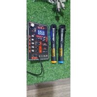 Mạch Loa Kéo Kèm 2 Tay Micro Không Dây Chạy Bass 20-30 Coil 35 Mạch 13×22Cm