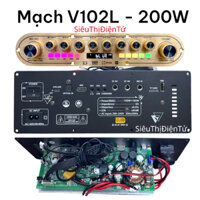 MẠCH LOA KÉO XÁCH TAY V102L - 200W - 2 KÊNH LẮP LOA KÉO XÁCH TAY