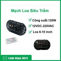 Mạch loa siêu trầm 220VAC 12V-24VDC/Bluetooth/Loa 6-10 inch 120W H10A