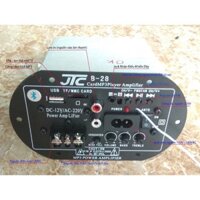 Mạch Loa USB/TF/FM/Bluetooth Công Suất Lớn Cho Kéo Loa Bass 30 Dùng Điện 12VDC/220Vac