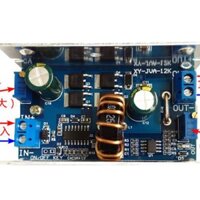 mạch nguồn hạ áp 4-50v DC 15A 200w điều khiển năng lượng mặt trời ,sạc Pin lithium , điều khiển LED (có vỏ bảo vệ)