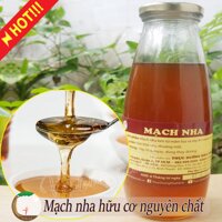 MẠCH NHA ĐƯỜNG HỮU CƠ NGUYÊN CHẤT 650GR Vị ngọt truyền thống từ mầm lúa và nếp lên men tự nhiên ( Dùng thay đường cát trắng đường tinh luyện trong ăn uống & nấu nước chè làm bánh kẹo đậu phộng/ kẹo xí muội... )